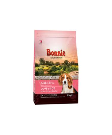 Bonnie Adult Dry Dog Food Lamb & Rice 2.5 Kg