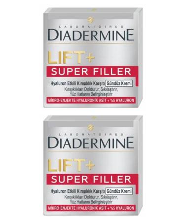 Diadermine Lift+ Superfiller Anti-Aging Day Care Cream 50 ml X 2 Antiaging Skin Rejuvenator