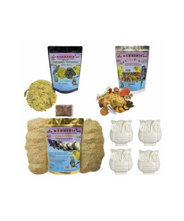 mn mammamia mix 3 Piece Set 3 Kg Food + 4 Pieces Mineral Block 4 In 1