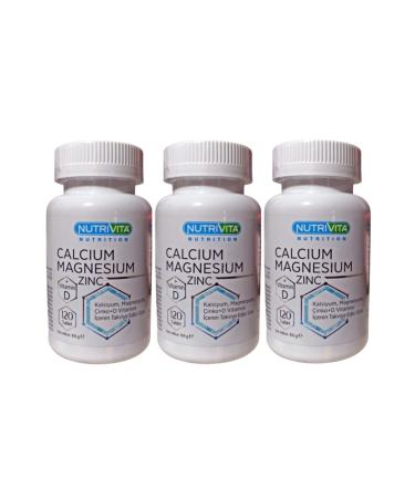 Nutrivita Nutrition Calcium Magnesium Zinc Vitamin D 3 Boxes