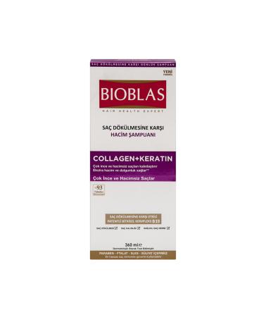 Bioblas Anti Hair Loss Collagen Keratin Shampoo 360 ml