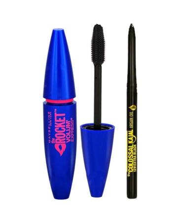 Maybelline New York Maybelline Rocket Extra Black Mascara + Kajal Eyeliner