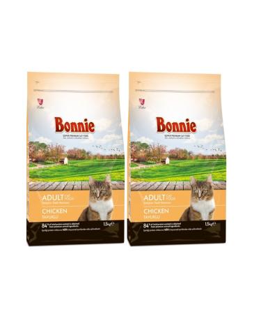 Bonnie Chicken Cat Food 1.5 Kg * 2 Pieces