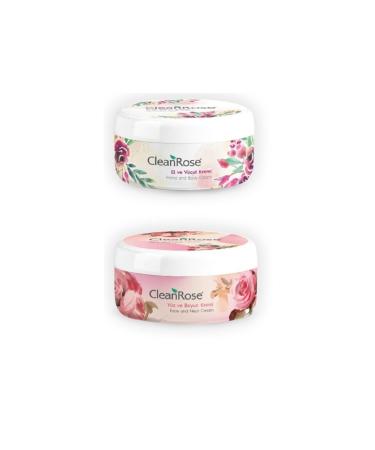 Clean Rose Face and Neck Cream 125 ml + Hand and Body Cream 125 ml