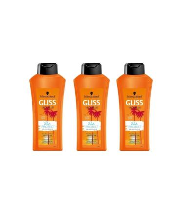 Gliss Shampoo 3 X 360ml Sun Protect