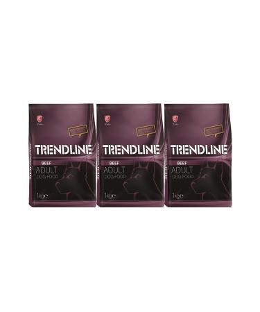 Trendline Steak Adult Dog Food 1 Kg X 3 Packs