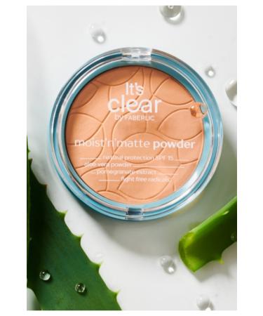 Faberlic Moist'n'matte Moisturizing Face Powder Shade "Sand Beige"*6692