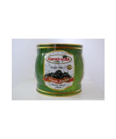 Karabacak Olive Karabacak Black Olive Jumbo Size 2 Kg Tin - Buy Online on GoSupps.com