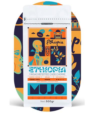 Mujo Coffee Ethiopia Yirgachefeffe Cher Cherre Coffee Beans-500gr