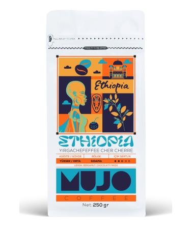 Mujo Coffee Ethiopia Yirgachefeffe Cher Cherre Coffee Beans-250gr - Buy Online on GoSupps.com