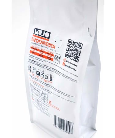 Mujo Coffee Indonesia Sumatra Mandheling Gr.1 Bean Coffee-250gr - Buy Online on GoSupps.com