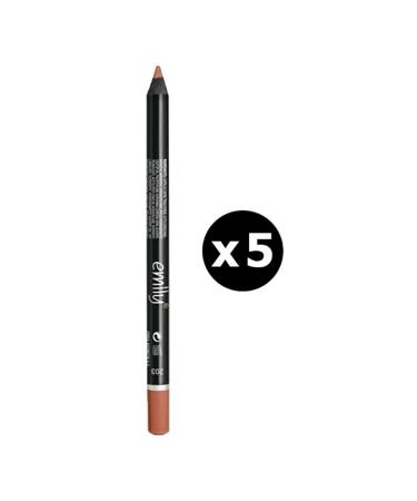 Golden Rose Emily Lip Pencil 5 Piece No: 203