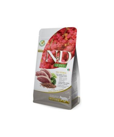 N & D Quinoa Duck Broccoli & Asparagus Neutered Cat 1.5kg.