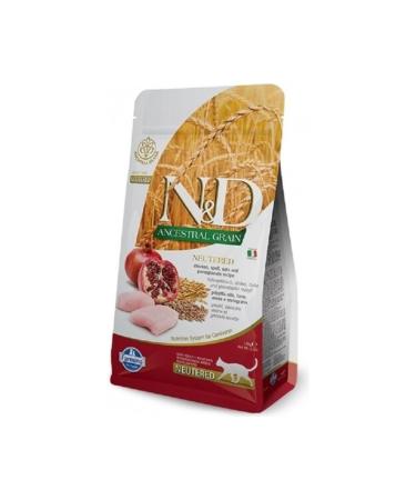 N & D Low Low Grain Chicken Pomegranate Cat Food 1.5 kg