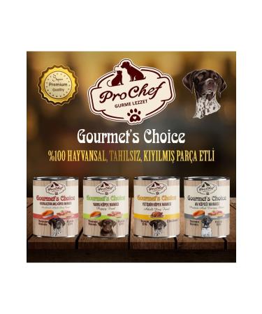 Prochef 12 Pieces Gourmet's Choice Sterilized Cat Food | 415 Gr Canned Wet Food with Salmon Lamb Meat - Buy Online on GoSupps.com