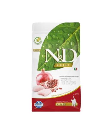 N & D Ndprime Kitten Grain-Free Chicken and Pomegranate Kitten Food 1.5 Kg