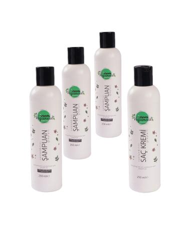 Veganeed Revitalizing Vegan Shampoo 3 Pieces and Conditioner Grapefruit For Oily Hair | 3 X 250 Ml +250 Ml