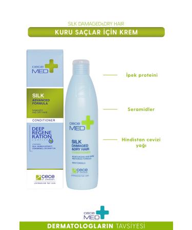 CECEMED Silk Damaged And Dry Hair Conditioner 300 Ml - Buy Online on GoSupps.com