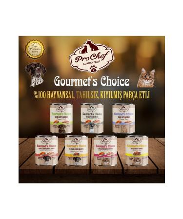 Prochef 12 Pieces Gourmet's Choice Sterilized Cat Food | 415 Gr Canned Wet Food with Salmon Lamb Meat - Buy Online on GoSupps.com
