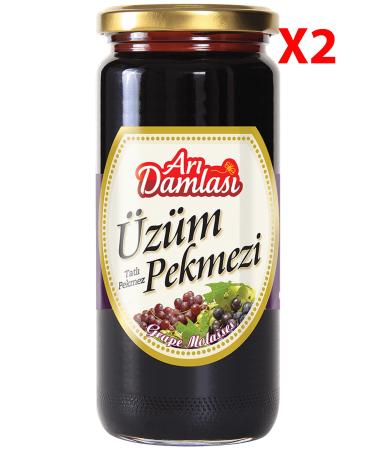 Bee Drops 0 Natural Additive-Free Sweet Liquid Grape Molasses 640 Gr 2 Pieces