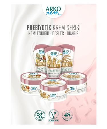 Arko Nem Prebiotic Almond Milk Cream 250 ml 6 Pieces - Buy Online on GoSupps.com