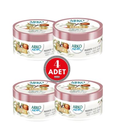 Arko Nem Prebiotic Almond Milk Cream 250 ml 4 Pieces