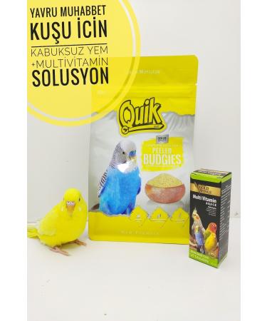 ozzipetshop Shellless Budgie Food + Vitamin Drops Added to Water