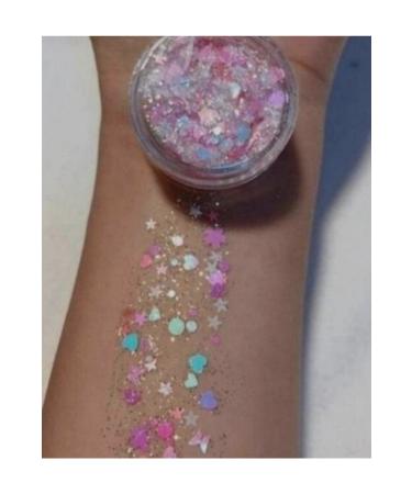 hbtasarim Glitter Gel Eyeshadow Heart-butterfly Reflected