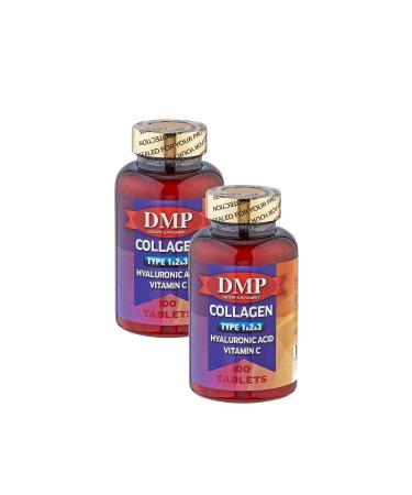 DMP Collagen Type 1-2-3 Hyaluronic Acid Vitamin C 2 Boxes 100 100 Collagen