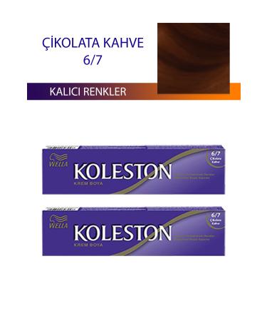 Wella Koleston Tube Hair Dye 6/7 Chocolate Brown X 2 Pieces