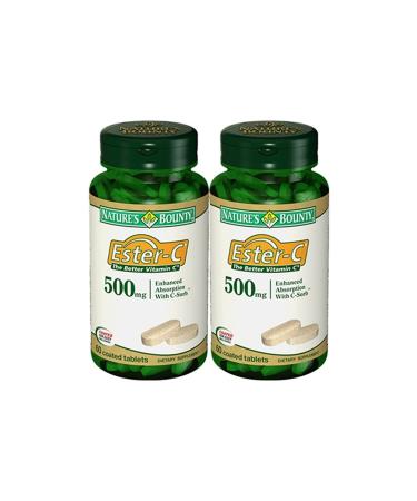 Natures Bounty Ester-c 500 Mg 60 Tablets 2 Pack