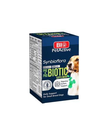 Bio PetActive Biotic Probiotic Prebiotic Small Breed Dog Digestion 60 Tablets 30 Gr