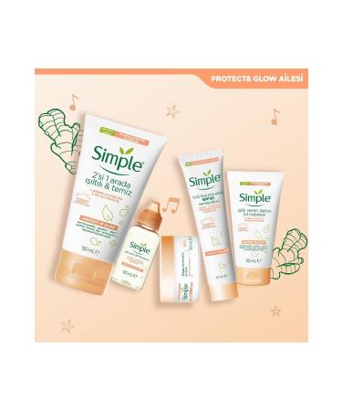 Simple Bright & Clean 2 in 1 Bamboo Exfoliating Clay Brightening Facial Scrub 150 ml - Buy Online on GoSupps.com