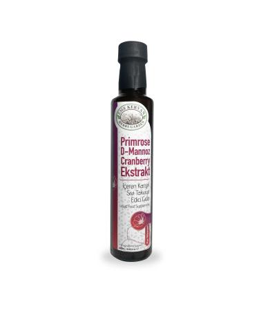 Emr Kervan Herbs Garden Primrose D-Mannose Cranberry Extract Mixed Liquid Food Supplement 250 Ml - Buy Online on GoSupps.com