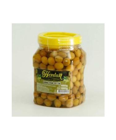 Herdan Ayval k Cracked Green Olives 1 L Pet Jar