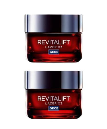 L'Oreal Paris Revitalift Laser X3 Night Cream 50 Ml X2