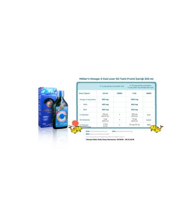 Mollers Fish Oil Containing Vitamins A D and E 2 Pack Apple and Tutti Frutti Flavour - Buy Online on GoSupps.com