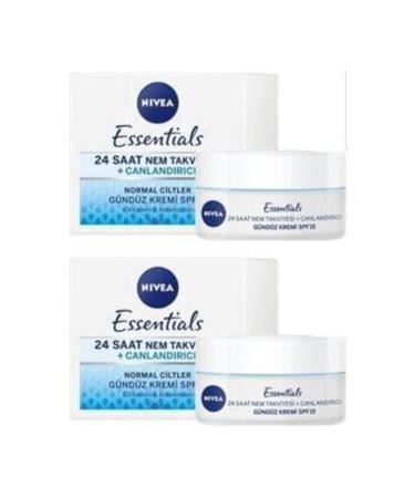 NIVEA Essentials Revitalizing Day Cream Normal Skin 50ml Pack of 2