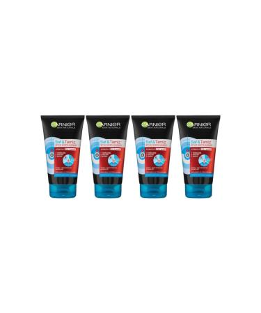 Garnier Pure & Clean Anti-Blackhead Charcoal 3 in 1 50 ml X 4 Pieces (TRAVEL SIZE)