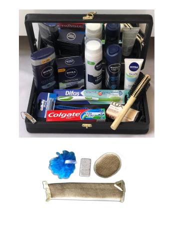 NIVEA Groom's Wedding Chest Bundle Set - Washcloth Set - Men's Care Set 15 Pieces