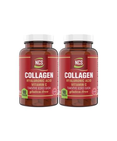 Ncs Hydrolyzed Collagen 2 Boxes 180 Tablets Hyaluronic Acid Vitamin C
