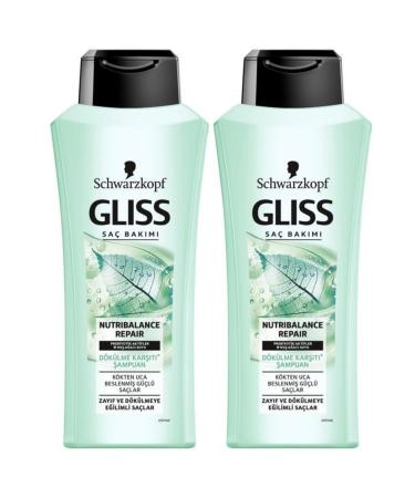 Gliss Nutribalance Shampoo 525 ml X2 Pieces