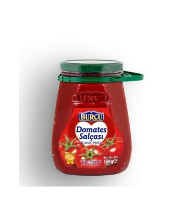 Burcum Burcu Tomato Paste Glass Bottle 1500 gr