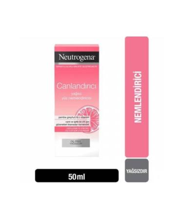 Neutrogena Revitalizing Oil-Free Face Moisturizer Cream 50 Ml Pink
