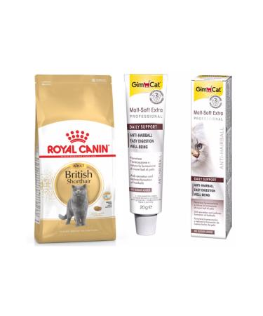 Royal Canin Adult British Shorthair Cat Food 4 Kg + Gimcat Cat Malt 20 Gr