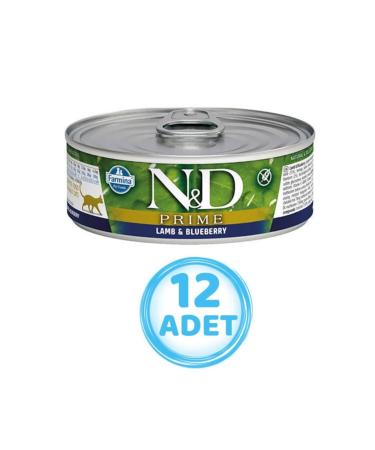N & D Nd Lamb Blueberry Adult Cat Canned Food 80 Gr (12 Pieces)