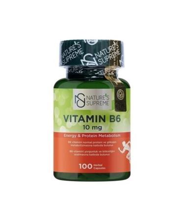 Natures Supreme Vitamin B6 10 Mg 100 Capsules