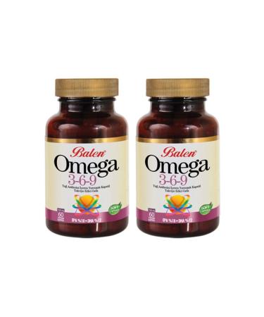 Balen Omega 3 6 9 Softgels - 60 Capsules - 2 Capsules