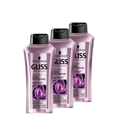 Gliss Serum Deep Repair Shampoo 525 ml X 3 Pieces
