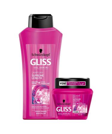 Gliss Supreme Length Shampoo 525 ml + Mask